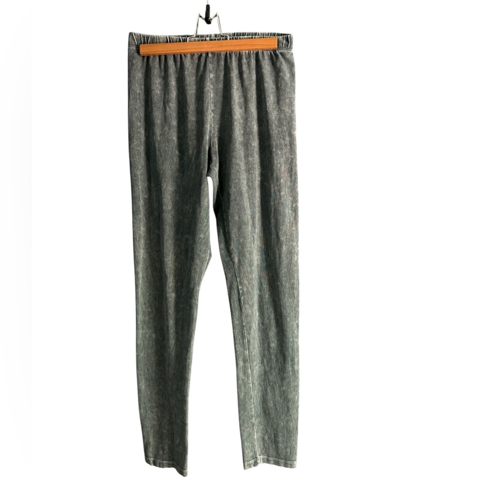 Jess & Jane Mineral Washed Cotton Legging Pants - small